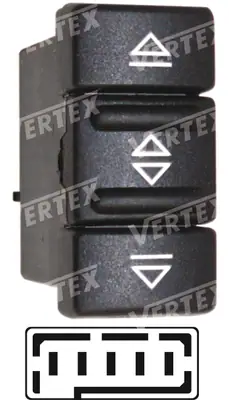 CAM ACMA KAPAMA ANAHTARI [SOL OTOMATIK - 5P.] [RENAULT R19]