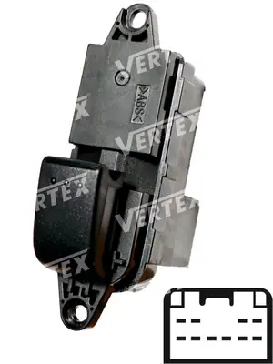 CAM ACMA KAPAMA ANAHTARI [TEK CAM ELEKTRONIK 10P.] [MAZDA 6 2002->]