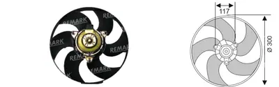 FAN MOTORU [] [SKODA FELICIA 1,6 LX-1,9D 1995-2002]
