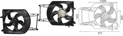FAN MOTORU [] [FIAT PALIO/SIENA 1,2/1,4/1,6]