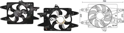 FAN MOTORU [] [FIAT DOBLO 1.9D/ALBEA 1.6]