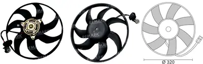 FAN MOTORU [CERCEVESIZ 4P.] [OPEL ASTRA H 1,3 CTDI]