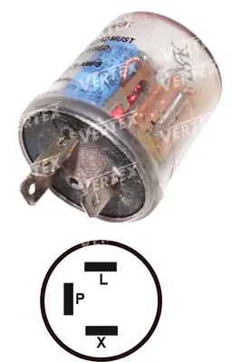 FLAŞÖR [SINYAL FLAŞÖRU 12V.3P. SEFFAF BOBINLI ] []