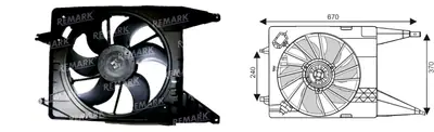 FAN MOTORU [] [RENAULT MEGANE I/SCENIC 1,9DT 1998->]