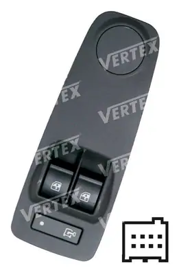 CAM ACMA KAPAMA ANAHTARI [SOL 2CAM - EMNIYET KILITLI AYNA AYARSIZ 8P.] [PEUGEOT BOXER/DUCATO III 2009 ->]