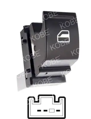 CAM ACMA KAPAMA ANAHTARI [SAG CAM TEKLI - 3P.] [SKODA FABIA/ROMSTER 2008-> ]