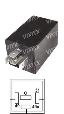FLAŞÖR [12V.4P. BRAKETSIZ] [RENAULT]