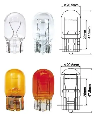AMPUL DİPSİZ [12V. 21/5W BÜYÜK ÇIFT FLAMA SARI ]