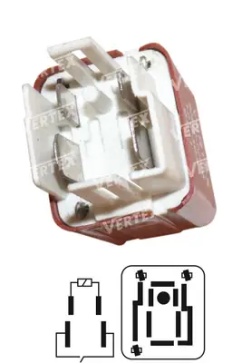 ROLE [FAN ROLESİ 12V.4P.SOKETLI] [MITSUBISHI/TOYOTA]