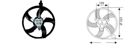 FAN MOTORU [] [SKODA FABIA/IBIZA/POLO 1,4-1,6 BENZINLI]