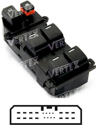 CAM ACMA KAPAMA ANAHTARI [SOL 4CAM - 22P.] [HONDA CRV 2006 ->2009]