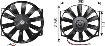FAN MOTORU [24V.PERVANELI 10" ] []