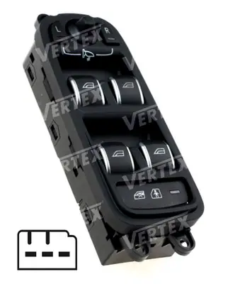CAM ACMA KAPAMA ANAHTARI [SOL ON CAM 3P.KROM] [VOLVO XC60/S60 ]