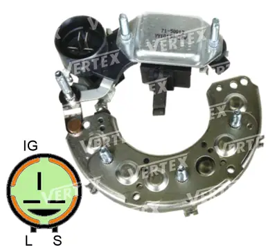 ALTERNATÖR KONJEKTÖR +DİOT TABLA [24V.] [ISUZU NPR]