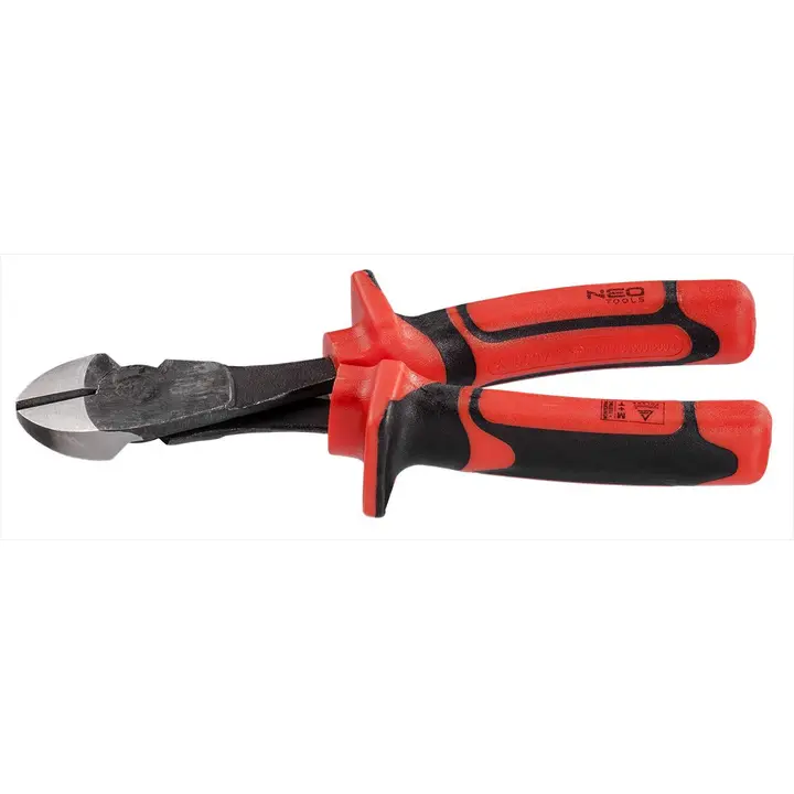 Büyük başlı yan keski VDE 180mm (7), crv, parlatılmış