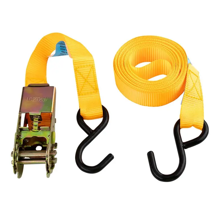 Cırcırlı bağlama kayışı 25 mm x 5 m, 500 kg dayanımlı PES