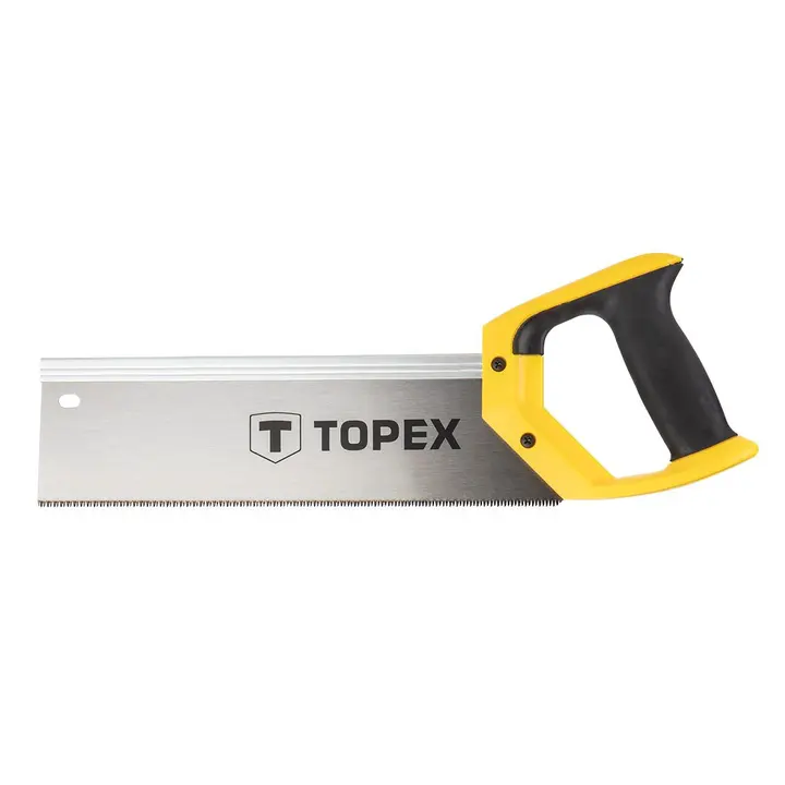 Sırtlı testere 300 mm, plastik sap, 9 TPI, sertleştirilmiş diş