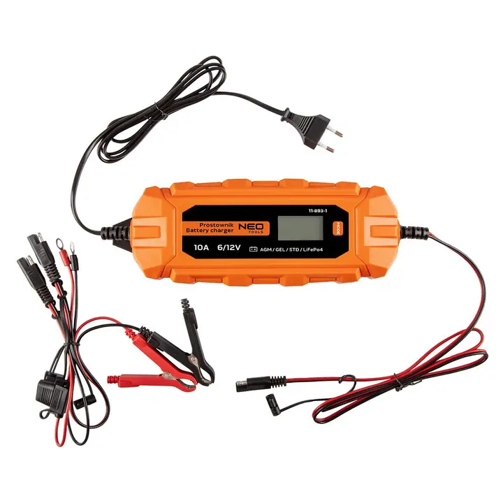 Otomatik akü şarj cihazı 10A/160W, 3-200Ah, asit / AGM / GEL aküler için