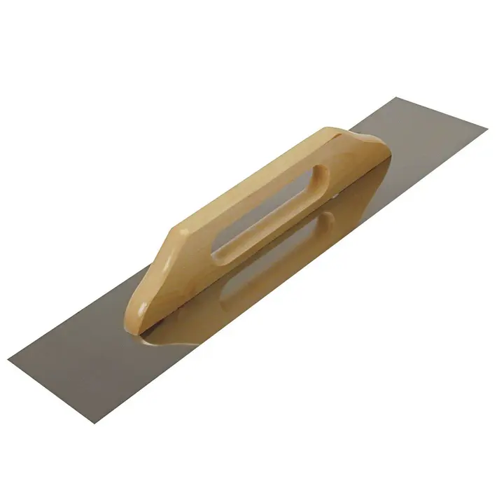 Paslanmaz çelik mala 580x130mm, ahşap sap