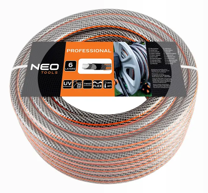 Bahçe hortumu 3/4 x 20 m, 6 katlı NEO PROFESSIONAL