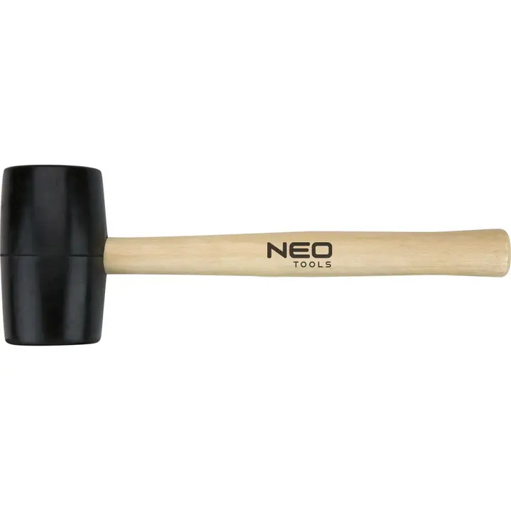 Lastik çekiç 72 mm, 900 g, ahşap saplı