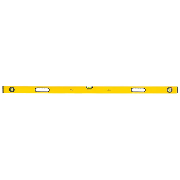 Alüminyum su terazisi, tip 600, 150 cm, 3 kabarcık, 2 tutamaç