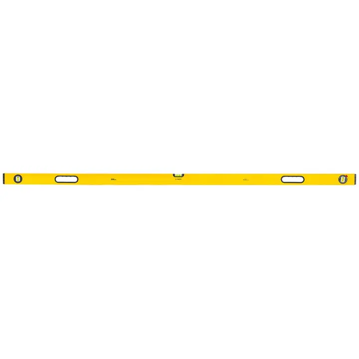 Alüminyum su terazisi, tip 600, 200 cm, 3 kabarcık, 2 tutamaç