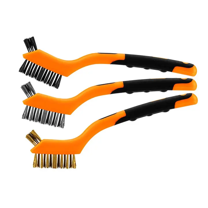 Tel fırça seti, 3 adet, 3x7 sıra