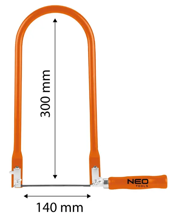 Kıl testere 140 mm, kesim derinliği 300 mm'ye kadar