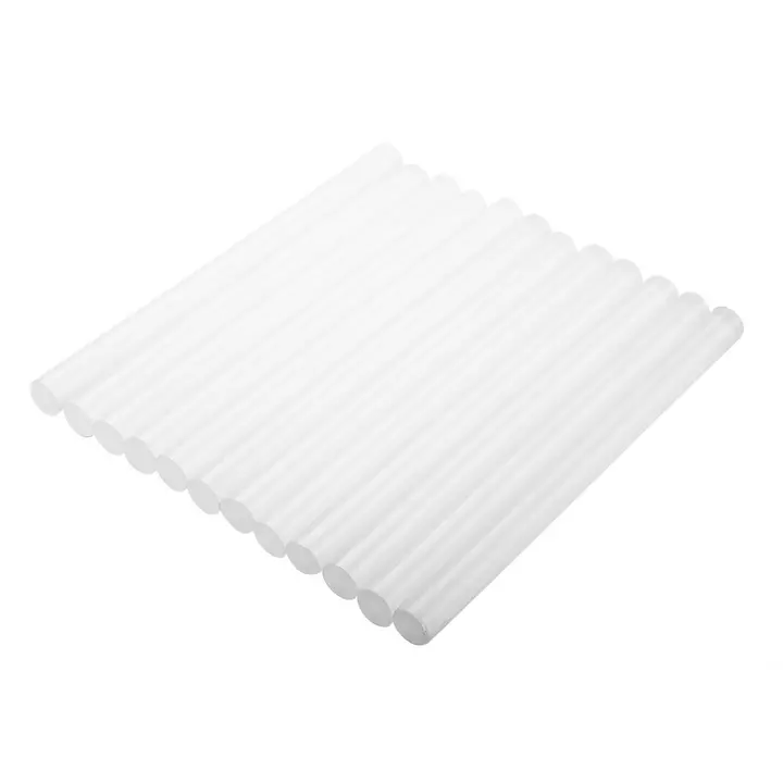 Yapıştırıcı çubukları, 8 x 100 mm, şeffaf, 12 adet