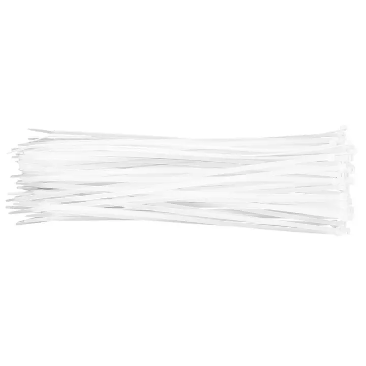 Kablo bağı 4,8 x 370 mm, beyaz, 75 adet