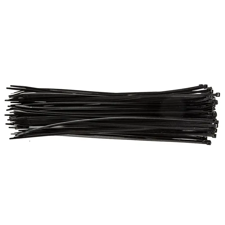 Kablo bağı 4,8 x 370 mm, siyah, 75 adet
