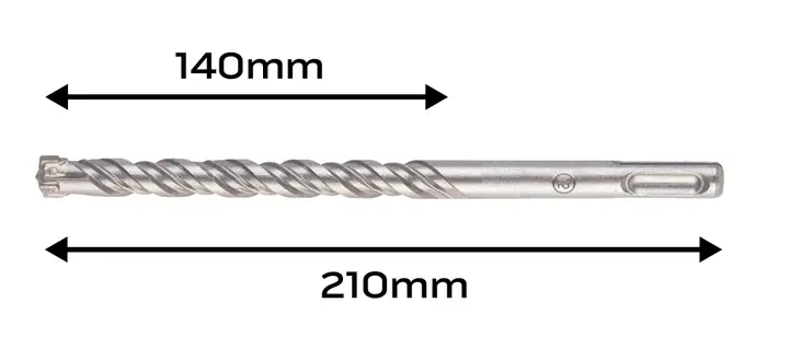 SDS Plus betonarme matkap ucu 12 x 210 mm, quatro
