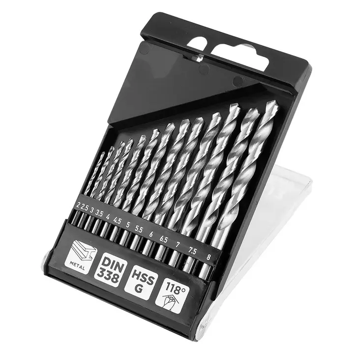 HSS-G metal matkap ucu, 2 - 8 mm, 13 parça set