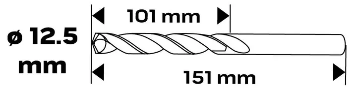 HSS-CNC metal matkap ucu, 124°, Pro-Tec