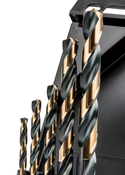 HSS-CNC metal matkap uçları, 124°, Pro-Tec, 4,0 - 10 mm, 5 parça set