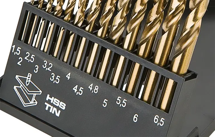 HSS-TiN metal matkap uçları 1,5-6,5 mm, 13 parça set
