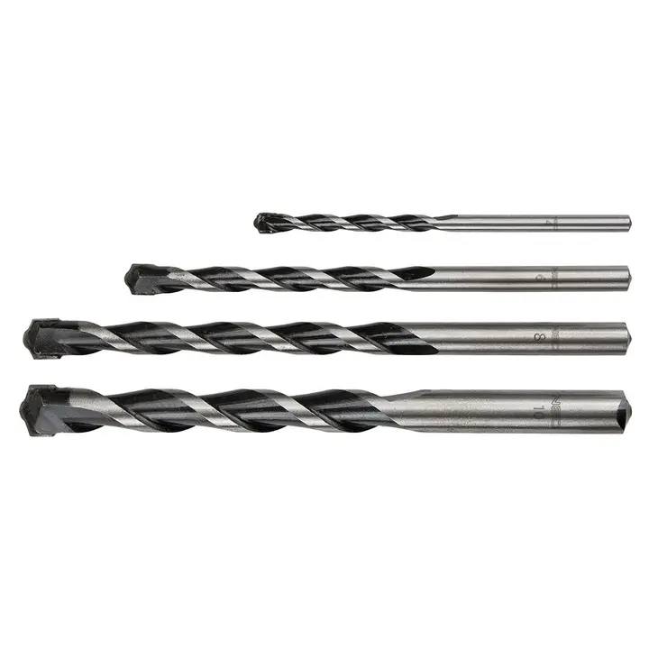 Beton matkap uçları 4-10 mm, 4 parça set, kelebek uçlu