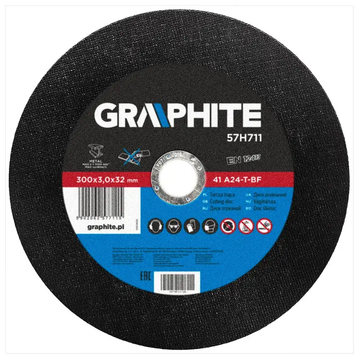 Metal için kesme diski 300 x 3.0 x 32 mm, 41 A24-T-BF