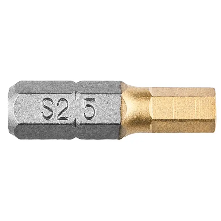 Tornavida ucu HEX5, 25 mm, 1/4, 2 adet
