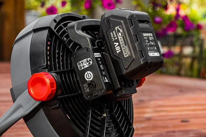 Akülü ve şebeke elektrikli vantilatör, Energy+ 18V