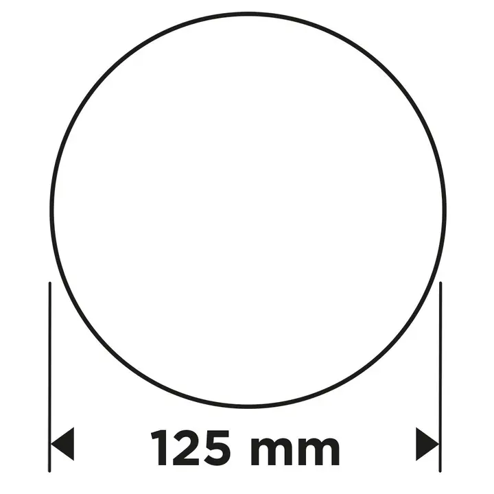 Cırt bantlı zımpara diskleri 125 mm, P100, 5 adet, deliksiz