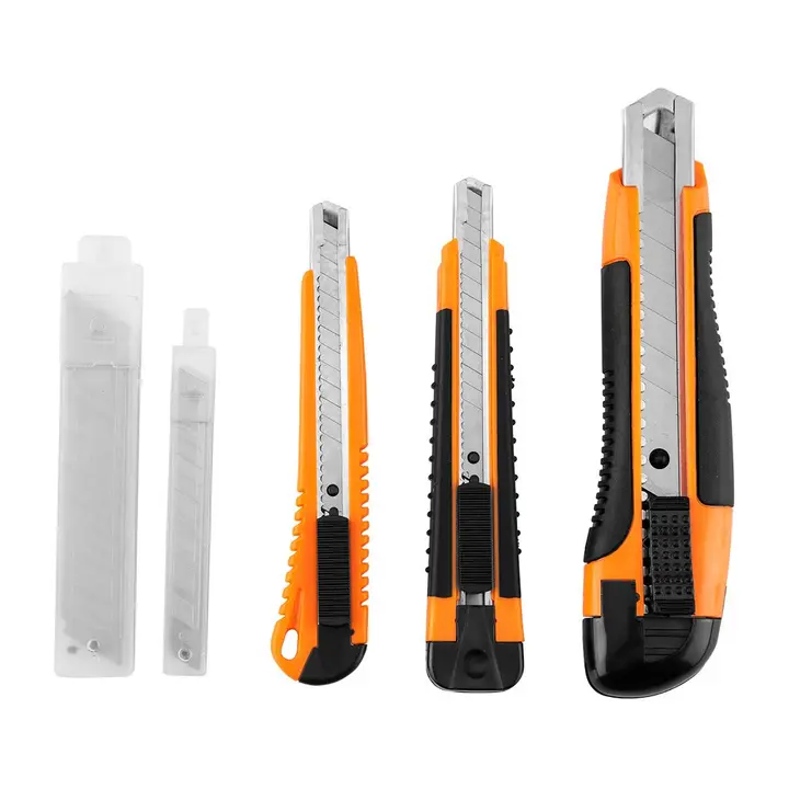 Katlanır maket bıçağı + bıçaklar, 26 parçalık set