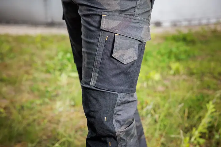 Mix&Match iş pantolonu, Canvas, Cordura takviyeli, yeşil kamuflaj