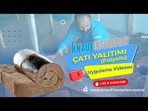 Knauf Insulation Çatı Yalıtımı Mineral Yün Uygulaması (EARTHWOOL 043)