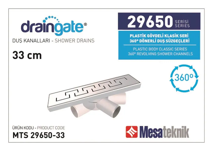 MTS 29650 Plastik Gövdeli 360º Dönerli Seri
