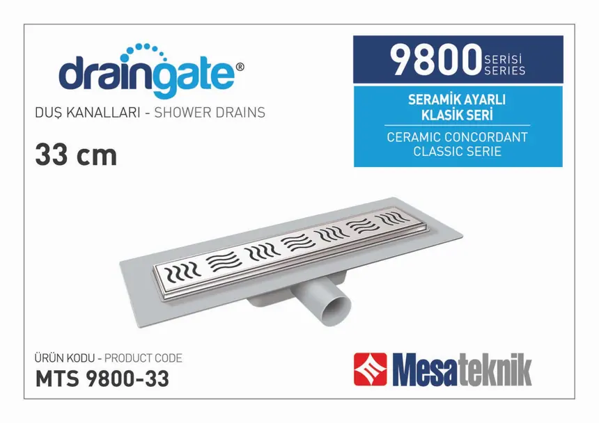 MTS 9800 Seramik Ayarlı Paslanmaz Yükseltme Parçalı Seri