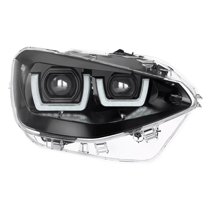 LEDriving headlight for BMW 1 LEDHL108-BK LHD