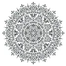 Şablon 4, 60 x 80 cm, Klasik Mandala