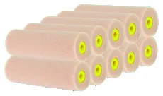 10'lu Gözeneksiz (Pore 0) Kahverengi Mini Rulo Yünü Paketi, 11 cm